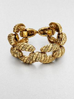 Aerin Erickson Beamon Rope Textured Bracelet   Gold