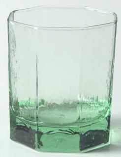 Libbey   Rock Sharpe Facets Green Old Fashioned   Green,Textured,Multisided,No T