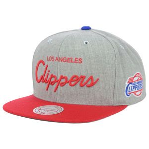 Los Angeles Clippers Mitchell and Ness NBA Special Script Road Snapback Cap