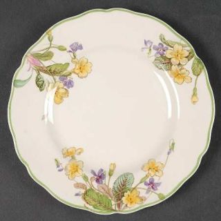 Royal Doulton April Bread & Butter Plate, Fine China Dinnerware   Yellow & Laven