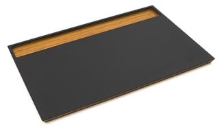 Epicurean Big Block Cutting Board, 24x18 in, Slate/Bamboo