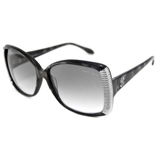 Roberto Cavalli Womens Rc656s Alloro Black Rectangular Sunglasses