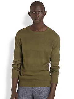 AMI Horizontal Stripe Pullover Sweater