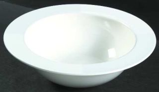 Nautica Arctic White 12 Large Salad Serving Bowl, Fine China Dinnerware   White