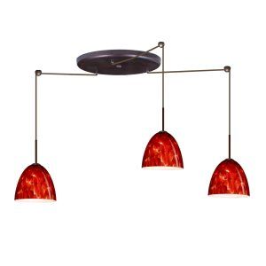 Besa Lighting BEL 3JW 447041 BR Vila Pendant