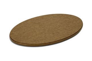 Epicurean Cut Serve Board, 12x8 in, Nutmeg/Natural