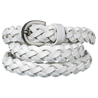 Mossimo Supply Co. Woven Braided Belt   White L