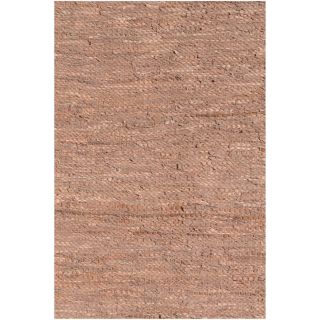 Handwoven Tan Leather Flatweave Rug (5 X 8)