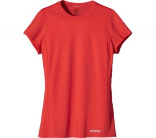 Womens Patagonia Short Sleeve Fore Runner Shirt 23662   Catalan Coral Short Sle
