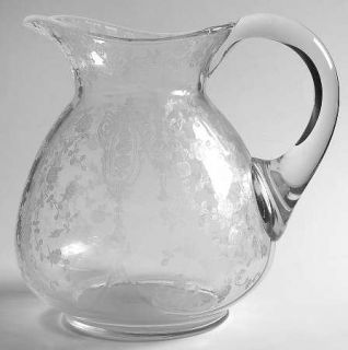 Cambridge Rose Point Clear Doulton Pitcher With Modified Handle   Stem 3121,Clea