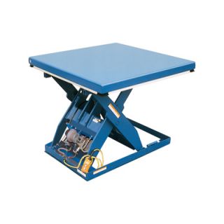 Vestil Scissor Lift Table   Rotary Air/Hydraulic, 72in.L x 48in.W, Model# AHLT 