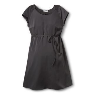 Liz Lange for Target Maternity Short Sleeve Smocked Dress   Gray XL