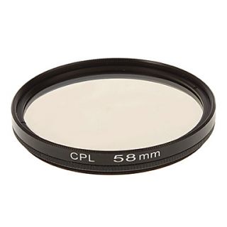 58mm Circular Polarizing CPL Camera Lens Filter