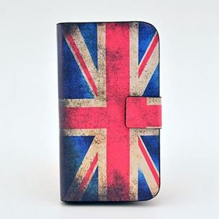 Vintage Union Flag Pattern PU Leather Case with Magnetic Snap and Card Slot for Samsung Galaxy S3 mini I8190