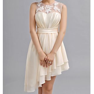 Womens Lovely Embroidery Bridesmaid Dress