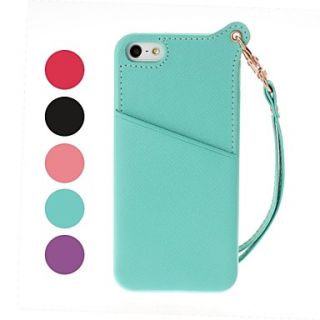 TPU and Leather Lanyard Case for iPhone 5/5S