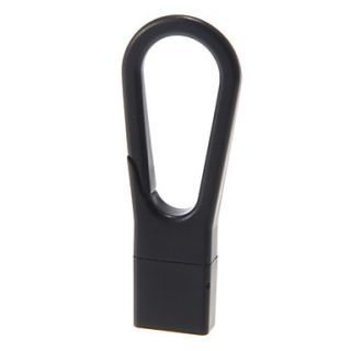 Mini USB Key Chain Shaped Memory Card Reader (Black)