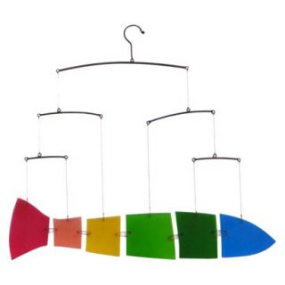 Rainbow Fish Glass Kinetic Hanging Mobile