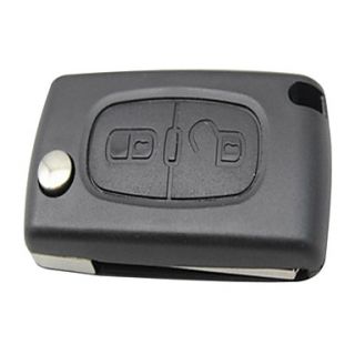 2 Button Flip Remote Key Shell for Citroen Peugeot
