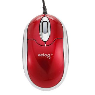 USB Wired Optical 1203DPI Mini Mouse Red