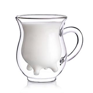 Cow Design Novel Daily Drinkware, Glass 8oz