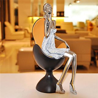 11.5H Modern Style Girl Exquisite Polyresin Collectible