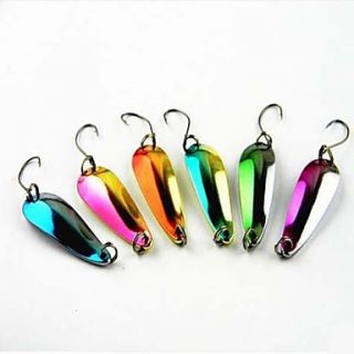 Hot Sale New 7g/4cm Metal Spoon Colorful Fishing Lure(30pcs)