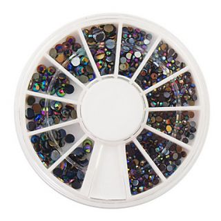 500PCS 2MM3MM 3D Colorful Round Rivet Nail Art Decorations