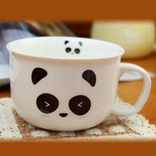 Happy Panda Coffee Mug,Porcelain 8oz
