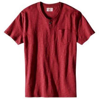 Converse One Star Mens Short Sleeve Henley   Ruby Hill S