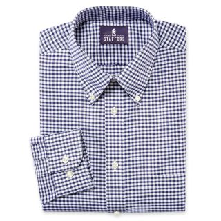 Stafford Fashion Oxford Shirt, Purple, Mens