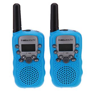 Pair of T 388 Lovers Talking Mini 8KM Handheld 1 LCD Screen Walkie Talkie Two Way Radio with Flashlight