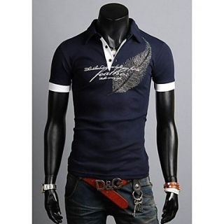 Mens Short Sleeve Fashion Casual Polo T Shirt for Men 2 Colors