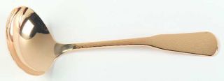 Oneida First Colony (Gold Electroplate) Gravy Ladle, Solid Piece   Gold Electrop