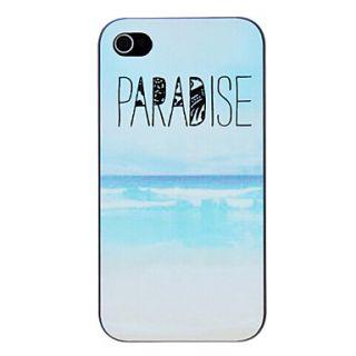 PARADISE Seabeach Pattern PC Hard Case for iPhone 4/4S