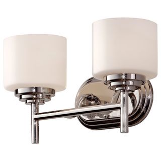 2 light Polished Nickel Vanity Fixture