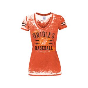 Baltimore Orioles 5th & Ocean MLB Womens Burnout Wash Baseball T Shirt