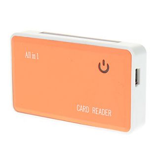 All in one USB 2.0 Memory Card Reader and Writer (Orange)