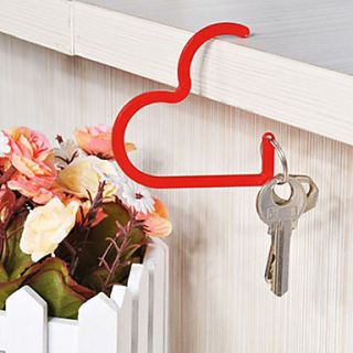 Red Love Heart Key Ring Handbag Hook