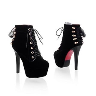 Faux Leather Womens High heel Fashion Sexy Ankle high Boots with Metal Buckle (More Colors)