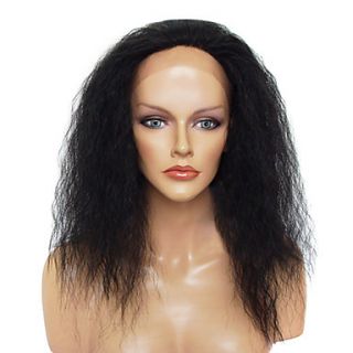 Lace Front Stylish Long Curly Heat resistant Synthetic Wig(Natural Black)