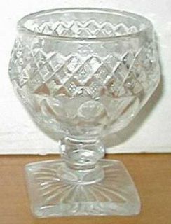Westmoreland Waterford Clear Low Sherbet   Stem #1932, Clear,Cut