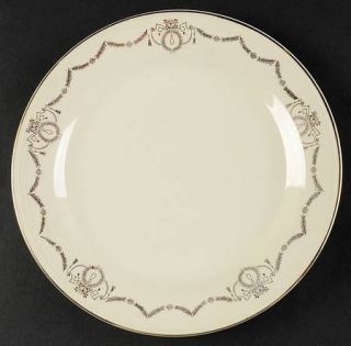 Edwin Knowles Adams Luncheon Plate, Fine China Dinnerware   Gold Laurel Swags,Sm