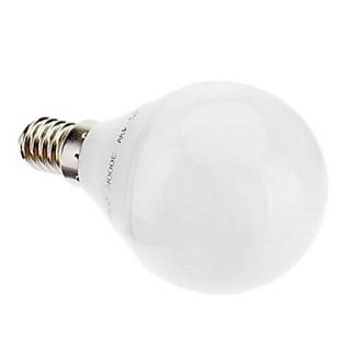 5 Pack E14 G45 6W 32x3022SMD 480LM 2700K CRI80 Warm White Light LED Globe Bulb (220 240V)