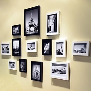 Modern Style Photo Wall Frame Collection   Set of 13