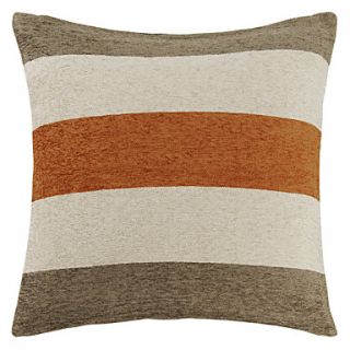 18 Modern Striped Textured Polyester Decorative Pillow With Insert