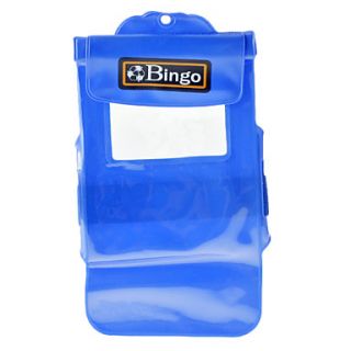 Bingo PVC Blue Big Waterproof Case for 5.5 inch phone or Mini Camera