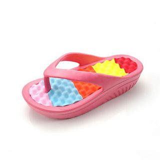 Plastic Womens Platform Heel Comfort Flip Flop Slippers Shoes(More Colors)