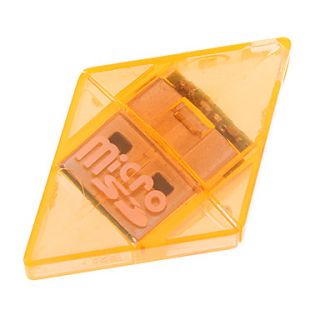 Mini USB Memory Card Reader (Orange/Purple)