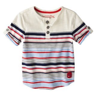 Genuine Kids from OshKosh Infant Toddler Boys Short Sleeve Striped Henley Tee  
